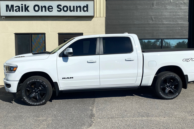 2023 RAM 1500 with professional window tint in North Bay